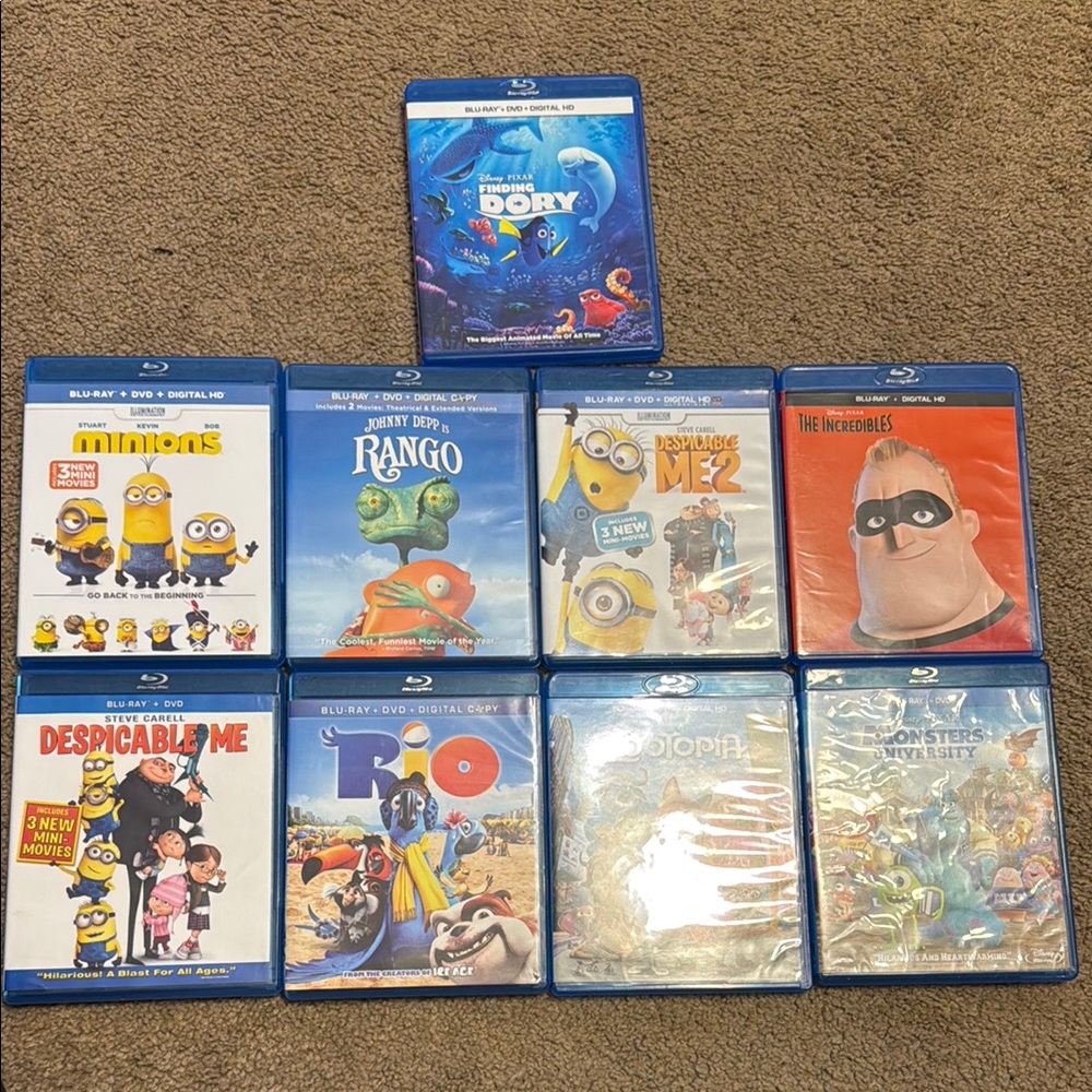 Blu-ray Movie Collection - Animated Family Films